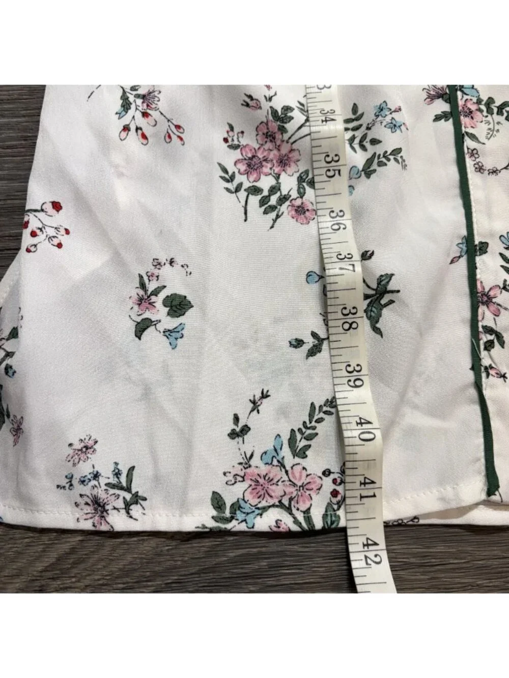 NEW Moon River Floral Kimono Robe Belt XS White Pink Green Cottagecore Boho